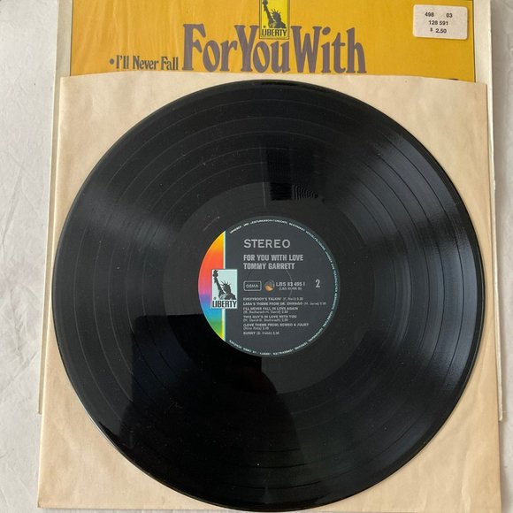 Tommy Garrett: For You With Love Vintage Vinyl Record - Picture 7 of 9